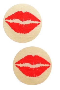 GE Apparel Red Lips Dot Nipple Pasties Accessories