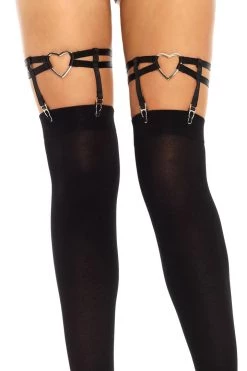 Leg Avenue Dual Strap & Metal Hearts Thigh High Leg Harnesses Best Sellers