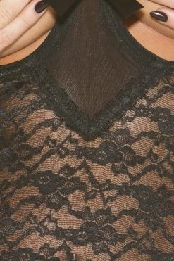 Shirley Of Hollywood Lingerie Black Stretch Lace Cupless Teddy 8 Shirley Of Hollywood Lingerie Black Stretch Lace Cupless Teddy