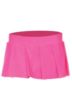 Music Legs Schoolgirl Pleated Skirt - Hot Pink School Girl Outfits