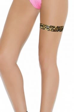 Elegant Moments Dancewear Leopard Print Leg Garter