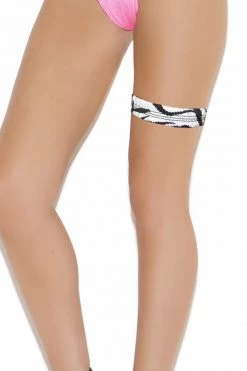 Elegant Moments Zebra Print Leg Garter