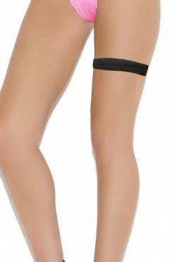 Elegant Moments Solid Black Leg Garter Dancewear