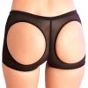 Rene Rofe Open Butt Spanking Boyshort - Black BDSM Lingerie