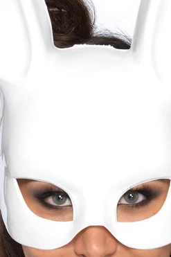 Leg Avenue White Fetish Bondage Bunny Eye Mask 5 Leg Avenue White Fetish Bondage Bunny Eye Mask