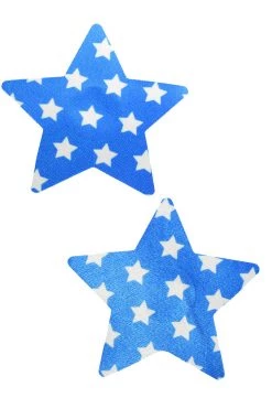 GE Apparel Blue & White Star Nipple Pasties Accessories
