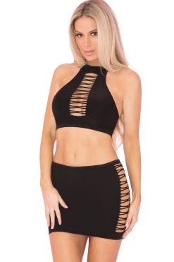 Rene Rofe Pair Down 2 Piece High Neck Set