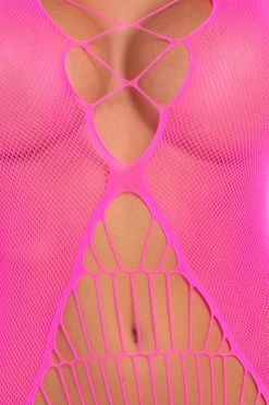 Rene Rofe Pink Flight Risk Sheer Bodystocking 12 Rene Rofe Pink Flight Risk Sheer Bodystocking