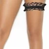 Elegant Moments Black Lace Leg Garter