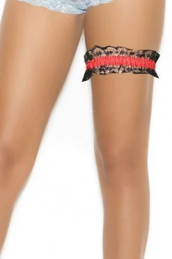 Elegant Moments Red Lace Leg Garter