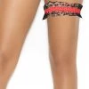 Elegant Moments Red Lace Leg Garter 1 Elegant Moments Red Lace Leg Garter