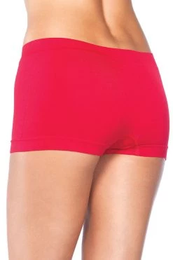 Leg Avenue Dancewear Red Seamless Spandex Boyshorts