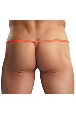 Magic Silk Orange Euro Male Spandex Pouch G String
