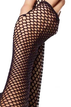 Leg Avenue Accessories Black Triangle Net Fingerless Gloves