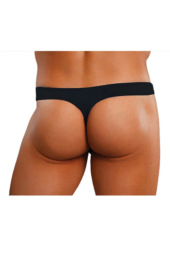 Magic Silk Black Bong Thong 4 Magic Silk Black Bong Thong