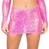 Roma Pink 1pc Sequin Skirt