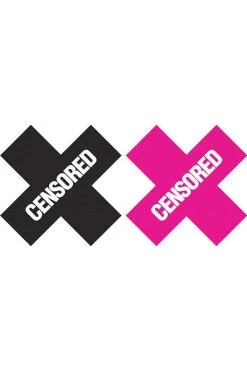 XGEN Censored - Black/Pink Nipple Pasties