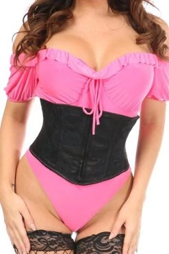 Daisy Corsets Lavish Black Lace Mini Cincher*