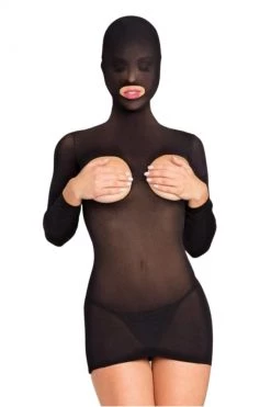 Be Wicked Black Rough Romance Bodystocking BDSM Lingerie