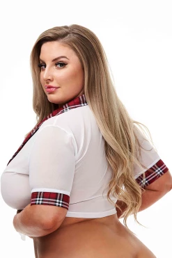 XGEN Wine Teacher Pet Schoolgirl Top