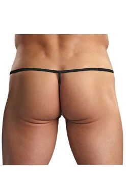 Magic Silk Black Euro Male Spandex Pouch G String Male Thongs