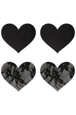 XGEN Lingerie Satin And Lace Hearts