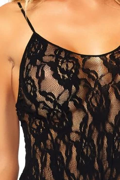 Leg Avenue Black Rose Lace Flair Chemise 12 Leg Avenue Black Rose Lace Flair Chemise
