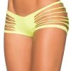 Mapale Lingerie Wet Look Neon Green Slash Panty