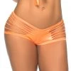 Mapale Lingerie Wet Look Neon Orange Slash Panty