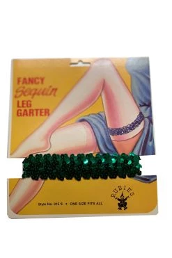 Rubies Dancewear Green Sequin Leg Garter