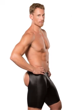 Allure Lingerie Men's Wet Look Assless Shorts