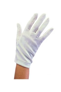 Rubies Ladies White Parade Gloves