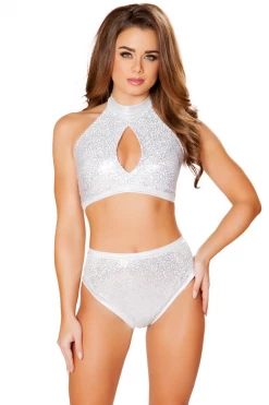 Roma Silver Sequin High Waist Shorts Booty Shorts & Bottoms 8 Roma Silver Sequin High Waist Shorts Booty Shorts & Bottoms