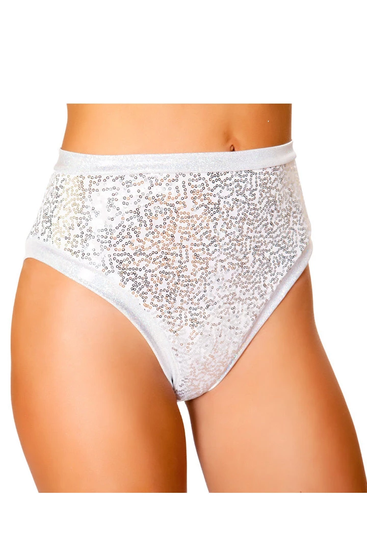 Roma Silver Sequin High Waist Shorts Booty Shorts & Bottoms 3 Roma Silver Sequin High Waist Shorts Booty Shorts & Bottoms