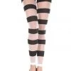 Music Legs Hosiery Sheer Striped Footless Leggings