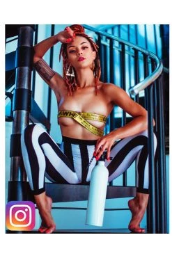 Music Legs Hosiery Vertical Striped Leggings