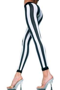 Music Legs Hosiery Vertical Striped Leggings
