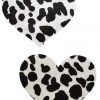 GE Apparel Cow Print Heart Nipple Pasties