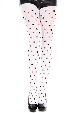 Music Legs The 4 Suits Design Pantyhose Hosiery