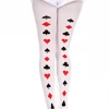 Music Legs Poker Cards Backseam Pantyhose 1 Music Legs Poker Cards Backseam Pantyhose