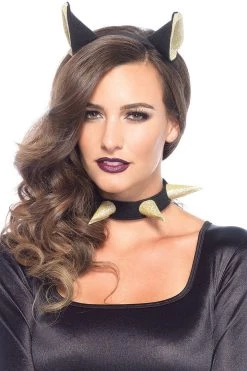 Leg Avenue Bad Kitty Headband & Choker Accessory Kit