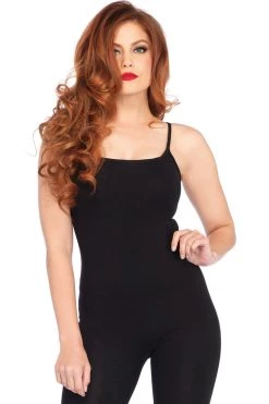 Leg Avenue Black Basic Unitard Jumpsuit Bodystocking Lingerie