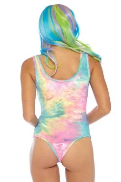Leg Avenue Pastel Tie Dye Tank Bodysuit