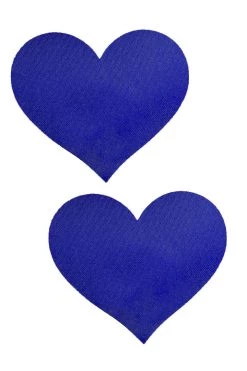 GE Apparel Accessories Blue Mini Heart Nipple Pasties