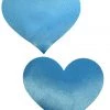 GE Apparel Baby Blue Heart Nipple Pasties