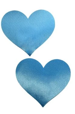GE Apparel Baby Blue Heart Nipple Pasties