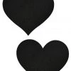 GE Apparel Black Heart Nipple Pasties Accessories