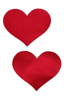 GE Apparel Accessories Burgundy Red Mini Heart Nipple Pasties
