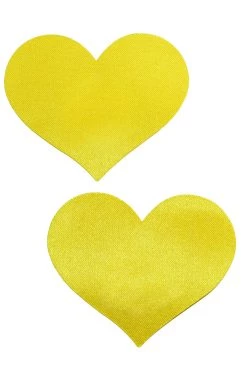 GE Apparel Yellow Mini Heart Nipple Pasties