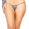 Roma Iridescent Shimmer Micro Bottom - Silver